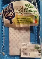 Mängden socker i 2 filets poulet plein champ