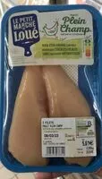 Mängden socker i 2 filets de poulet plein champ