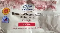 Mängden socker i Beurre d'Isigny AOP de baratte
