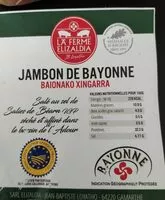 Mängden socker i jambon de bayonne