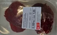 Mängden socker i Viande séché des grisons