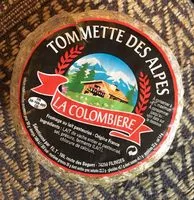 Mängden socker i Tommette des alpes La colombiere