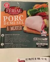 Mängden socker i Porc demi-sel à mijoter