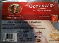 Mängden socker i Cotes de porc cuites