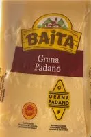 Mängden socker i Grana Padano Dop Baita