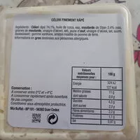 Mängden socker i céleri râpé