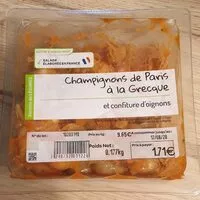 Mängden socker i Champignons de Paris à la grecque