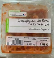 Mängden socker i Champignons de Paris a la Grecque