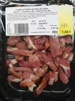 Mängden socker i Lardons fumés au bois de hêtre