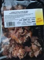 Mängden socker i Lardons fumés au bois de hêtre