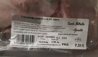 Mängden socker i Jambon cuit ac blanc