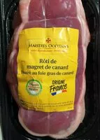 Mängden socker i Rôti de magret de canard fourré au foie gras de canard