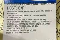 Mängden socker i Salmón ahumado noruego