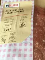 Mängden socker i Salami de dinde
