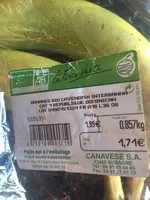 Mängden socker i Bananes bio cavendish interbanan cat 1