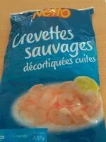 Mängden socker i Crevettes sauvages décortiquées cuites
