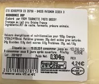 Mängden socker i Abondance