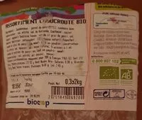 Mängden socker i Assortiment choucroute Bio