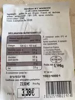 Mängden socker i Jambon à l'ancienne