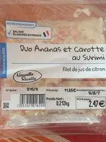 Mängden socker i Duo Ananas et Carotte au Surimi