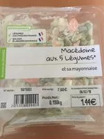 Mängden socker i Macedoine aux 5 legumes et sa mayonnaise