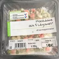 Mängden socker i Macédoine aux 5 légumes et sa mayonnaise