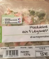 Mängden socker i Macédoine aux 5 légumes et sa mayonnaise
