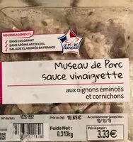 Mängden socker i Museau de porc sauce vinaigrette