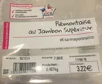 Mängden socker i Piémontaise au jambon Supérieur