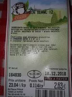 Mängden socker i Jambon blanc