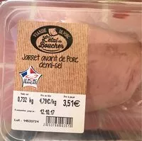 Mängden socker i Jarret avant de porc demi-sel