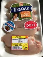 Mängden socker i Escalopes de Poulet