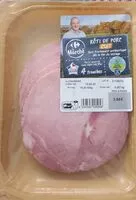 Mängden socker i Rôti de porc cuit