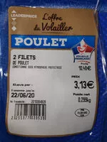 Mängden socker i 2 filets de poulet