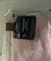 Mängden socker i Traditional roast ham slices