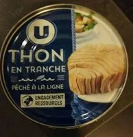 Mängden socker i Thon en tranche pêché à la ligne