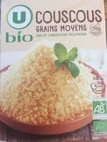 Mängden socker i Couscous grains moyens