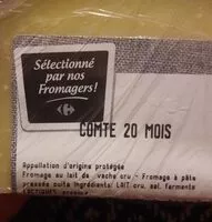 Mängden socker i Comté 20 mois