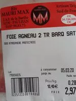 Mängden socker i Foie d'agneau