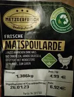 Mängden socker i Frische Maispoularde