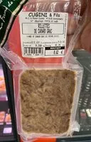 Mängden socker i Rillettes de canard gras