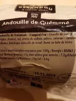 Mängden socker i Andouille de guemene