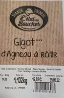Mängden socker i Gigot*** agneau à rôtir