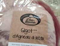 Mängden socker i Gigot d'agneau