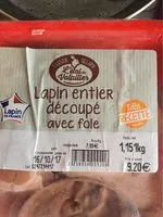 Mängden socker i Lapin entier decoupe
