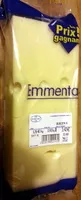 Mängden socker i Emmental (28 % MG)