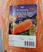 Mängden socker i Norwegische Lachsseite mit Haut