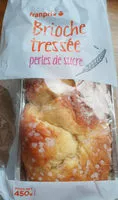 Mängden socker i brioche tressée perles de sucre