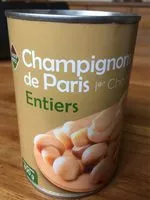 Mängden socker i Champignons de Paris 1er choix entierd