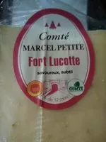 Mängden socker i Comté aop 12 mois